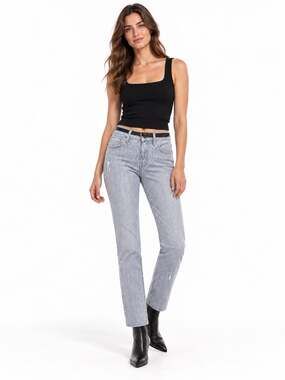 Anthropologie Pilcro Slim Straight Jeans Blue White Subtle Stripe Size 29